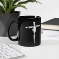 3KT - 3cross Black Glossy Mug