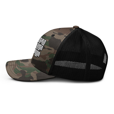 UltraMagaQanon Camouflage trucker hat - UltraMagaQanon