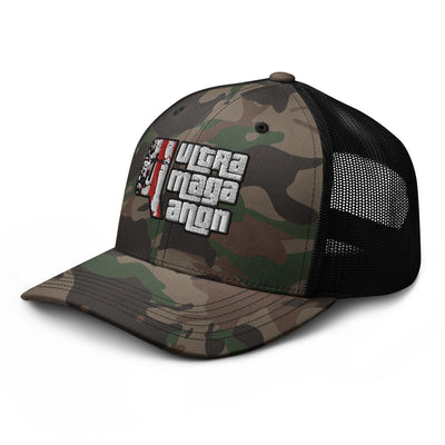 UltraMagaQanon Camouflage trucker hat - UltraMagaQanon