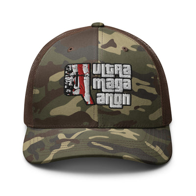 UltraMagaQanon Camouflage trucker hat - UltraMagaQanon