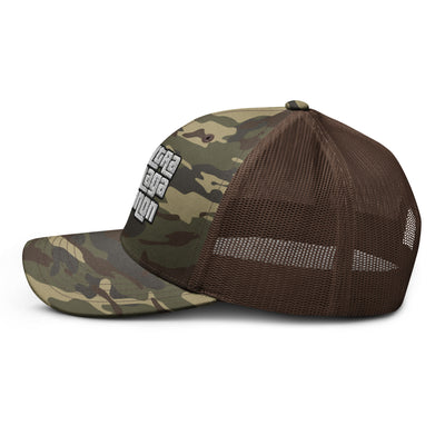 UltraMagaQanon Camouflage trucker hat - UltraMagaQanon