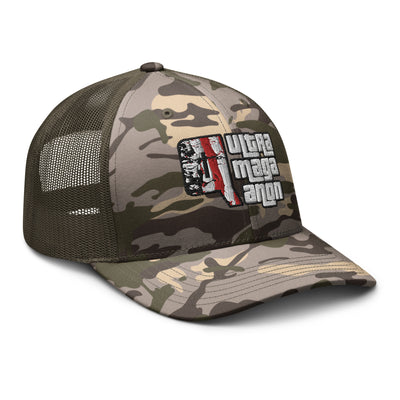 UltraMagaQanon Camouflage trucker hat - UltraMagaQanon
