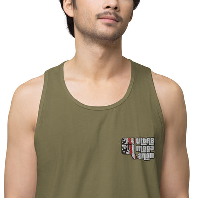 Men’s premium tank top - UltraMagaQanon