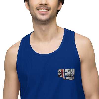 Men’s premium tank top - UltraMagaQanon