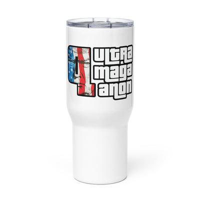 UltraMagaQanon Travel mug with a handle - UltraMagaQanon