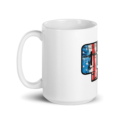 UltraMagaQanon White glossy mug - UltraMagaQanon