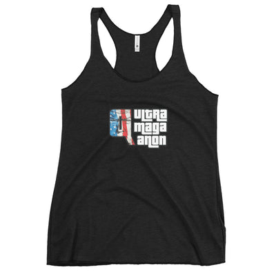 Women's Racerback Tank - UltraMagaQanon