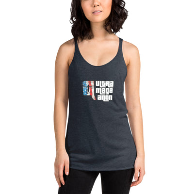 Women's Racerback Tank - UltraMagaQanon