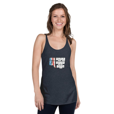 Women's Racerback Tank - UltraMagaQanon