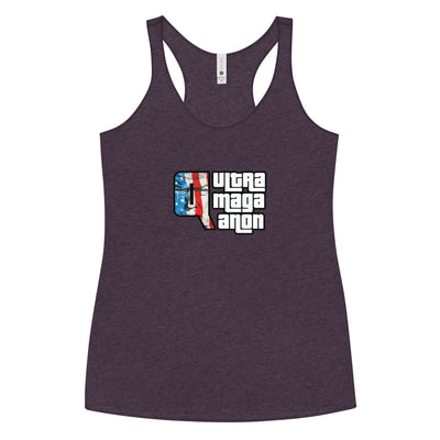 Women's Racerback Tank - UltraMagaQanon